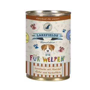 Lakefields Dosenfleisch-Menü Huhn für Welpen, 6 x 400 g - Bild 1 von 3