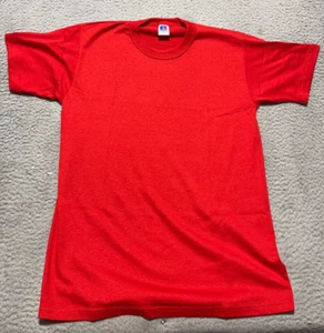 Vintage Rawlings Mens T Shirt Medium Red Single Stitch VINTAGE Made in USA 80s - Picture 1 of 10