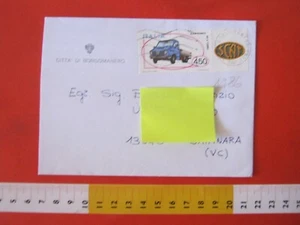 IT3 ITALIA REPUBBLICA USO POSTALE 1986 CAMION AUTO ALFA ROMEO da BORGOMANERO - Imagen 1 de 3