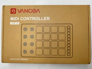 Vangoa Beat Maker Machine 16 RGB Pads Wireless USB Midi Velocity Drum Pad 8 Knob - Picture 1 of 17