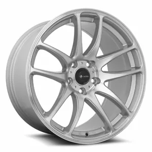 18x9.5 Vors TR4 5x120 +22 Silver Machine Face Wheels (Set of 4) - Picture 1 of 3