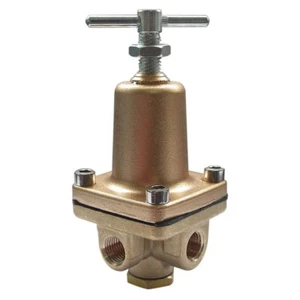 3-Wege Messing Serie 2-1/8"L Messing Druckregler, 10 bis 125 psi - Bild 1 von 6