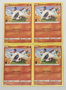 POKEMON TCG Chilling Reign LARVESTA x4 4x Juego Común #023/198 Paquete Fresco Casi Nuevo! - Imagen 1 de 1