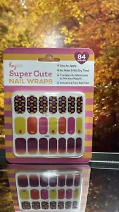heypop 84 Super Cute Nail Wraps ~ Style Halloween /Fall Pumpkins ~ BNIB - Picture 1 of 2