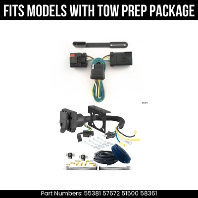 For 05-10 Dodge Dakota 7 Pin Trailer Wiring Plug Fit w/ OE TowPKG Curt 7 Prong - Image 1 of 4