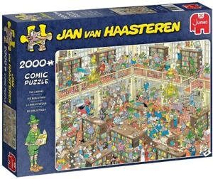 Jumbo Jan Van Haasteren - The Library 2000 Piece Jigsaw Puzzle