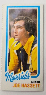1980-81 Topps Basketball Separated Single Panel #66 Joe Hassett Mavericks - Image 1 of 2