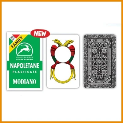 PLAYMAGIC Carte da Gioco NAPOLETANE MODIANO Family Regionali Mazzo di Briscola e Scopa 40