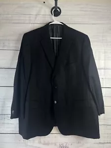 Paisley Uomo 54R Ermenegildo Zegna 100% Cashmere Leggero "Su Misura " Nero - Foto 1 di 18
