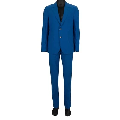 Traje de Algodón MOSCHINO Chaqueta Blazer Pantalones Azul 50 40 M L 12790 Foto 1 de 4