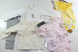 First Impressions Mixed 5pc Top Pants Outfit Tights Girls Baby 3-6 months NEW  - Picture 1 of 4