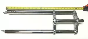 26" x 4.0 Triple Tree Fat Beach Cruiser BICYCLE Fork 1 1/8" threadless Chrome - Picture 1 of 2