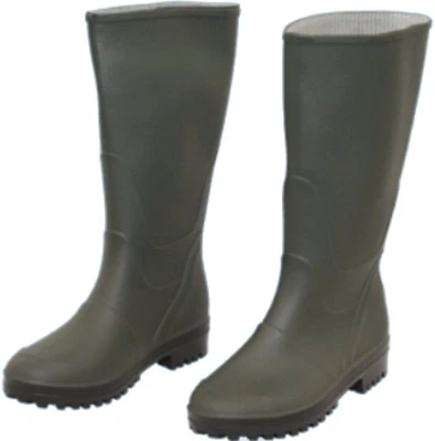 Stivali da lavoro al ginocchio in PVC colore verde suola carrarmato - Immagine 1 di 3