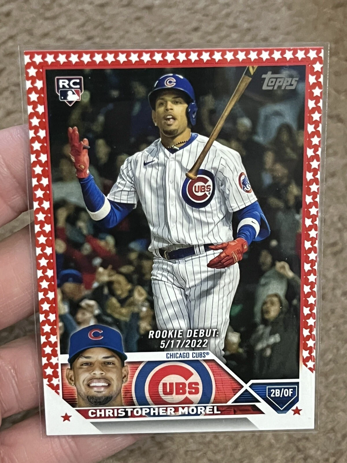 CHRISTOPHER MOREL 2023 TOPPS UPDATE INDEPENDENCE DAY ROOKIE DEBUT #20/76 RC