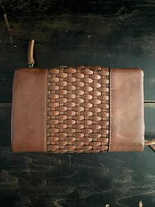 Antik Kraft handgefertigte mittelgroße weiche Echtleder-Geldbörse mit Doppelfaltung Neu mit Etikett - Bild 1 von 8