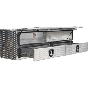 Buyers #1701688, 90" Diamond Tread Alum Contractor Truck Box w/ Lower Drawers - Picture 1 of 17