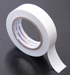 (0,18€/m) 10m PVC Isolierband, HelaTape Flex 15, 10m x 15mm x 0,15mm, weiß - Bild 1 von 2