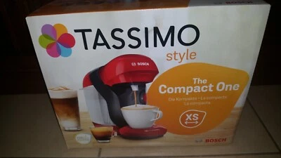 Bosch Tassimo Style Kapselmaschine - Rot neu / OVP  mit 10 Pack Kapseln Mix - Bild 1 von 3