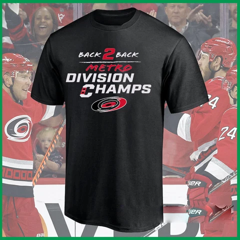 NEW!!! Carolina Hurricanes Back 2 Back Metro Divisi0n Champs 2023 T Shirt Cover