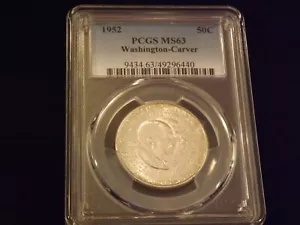 1952 50 C Washington Carver PCGS MS 63 - Picture 1 of 2