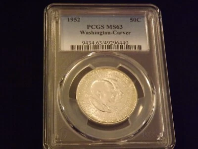 1952   50 C         Washington Carver       PCGS   MS 63 - Image 1 of 2