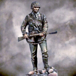 Kit Modelo Resina 1/18 90mm Soldado Alemán Panzer Granadero Segunda Guerra Mundial Sin Pintar - Imagen 1 de 5