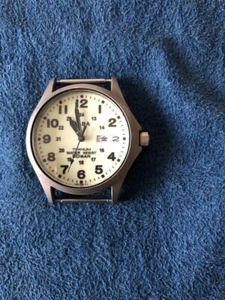 SEIKO ALBA 7N43-0AE0 Military Field Watch White Titanium Used Case Only - Picture 1 of 9