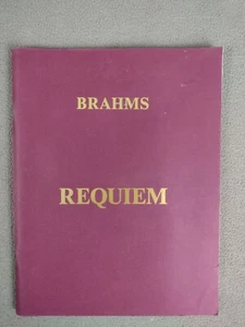 Brahms A German Requiem Opus 45 Vocal Score Lara Hoggard 1997 Hinshaw Music - Picture 1 of 8