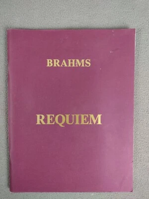Brahms A German Requiem Opus 45 Vocal Score Lara Hoggard 1997 Hinshaw Music - Image 1 of 4