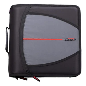 Mighty Zip Tab Zipper Binder, 3" O-Ring with 5-Color Tabs, Expanding File Folder - Picture 1 of 12