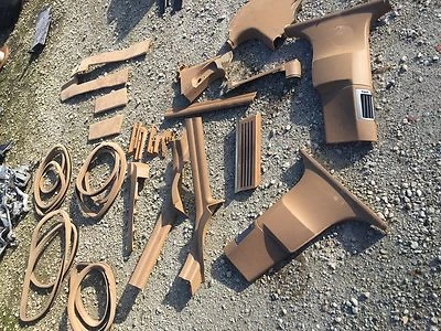 BMW E65 E66 tobacco brown door sill trim pilliar 750 760Li 750Li 750i 745i 745Li - Image 1 of 4