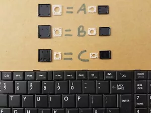 TOSHIBA SATELLITE PRO C50-A C50-D C50T-A C50 C55-A L50-A C70D-A ANY KEY C850D - Picture 1 of 12