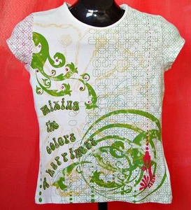 FRANCE-VINTAGE AUTHENTIC SUPER DESIGNER KENZO JUNIOR GIRL TOP SHIRT SIZE:S - Picture 1 of 8