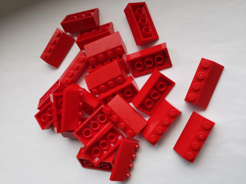 LEGO® ➡️50 Stück Dachstein 2x4 45° Rot 3037 Schrägstein Slope City NEU - Bild 1 von 1