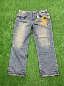 Vintage Enyce Jeans Mens 44x36 Embroidered Baggy Wide Leg 90s Y2K Skate - Picture 1 of 4