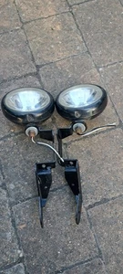 Black Spot Lights. MAXTEL SPOT LIGHTS x2. WITH BRACKETS. - Picture 1 of 16