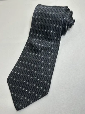 Corbata para hombre Zylos Gold George Machado 100 % seda azul gris patrón geométrico Foto 1 de 3