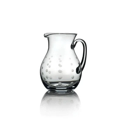 Mikasa Cheers Collection 3.25 Quart Pitcher Round Etched Polka Dots - Image 1 of 4