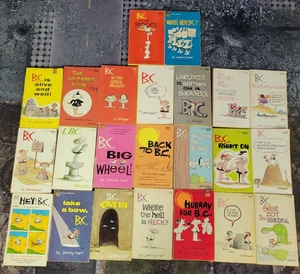 Lot of 23 Johnny Hart Vintage BC Paperback Comic Books - Picture 1 of 6