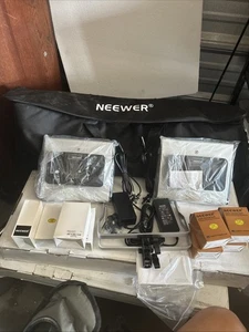 Neewer LED Video Lighting Kit with Light Stand 2-Pack Soft Video Light READ DESP - Picture 1 of 15