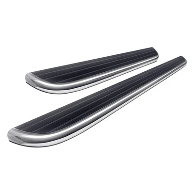 For Ford E-250 03-14 Luverne 6.5" MegaStep Black w Polished Trim Running Boards - Image 1 of 3