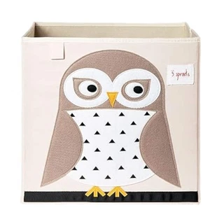 3 Brotes - Caja de Almacenamiento - Búho - Organizador de Tela Plegable 13" - Imagen 1 de 1