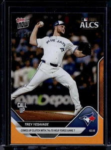 2025 Topps Now #887 Trey Yesavage Orange Foil #d /25 RC Rookie - Picture 1 of 2