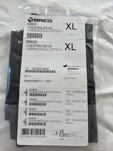BREG (#09855) UNTERÄRMEL für funktionelle Kniebandage aus Baumwolle, XL (schwarz) Neu in Verpackung - Bild 1 von 7