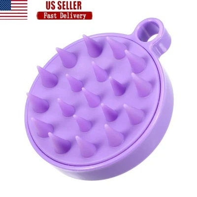 Cepillo masajeador de cuero cabelludo champú herramienta exfoliante cuidado del cabello relajación adultos mascotas EE. UU. Foto 1 de 4