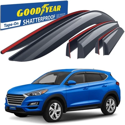 Sun Rain Visors Wind Rain Guards for 2016-2021 Hyundai Tucson SHATTERPROOF - Image 1 of 4