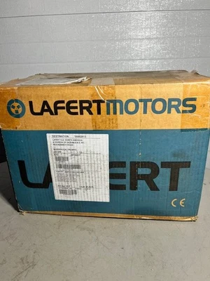 LAFERT MOTORS 5.5 HP AMPH-100L-CA2 TEFC 4.0 kW 3600 RPM, 230/460VAC C-Face NEW - Image 1 of 4
