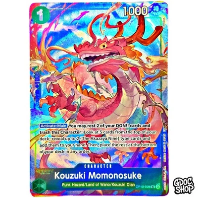One Piece  Card Game Kouzuki Momonosuke OP10-028 Card Best Selection Vol.4 ENG - Bild 1 von 4
