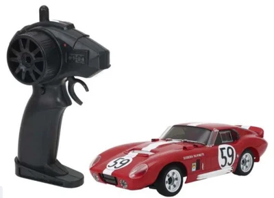 RC Car Kyosho Mini Z First  1:28 scale Red AC Cobra Daytona + Controller + Cones - Image 1 of 4