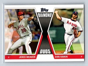 2011 Topps Update #DD-3 Jered Weaver / Dan Haren Los Angeles Angels - Picture 1 of 2